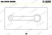 55-4105 SEMI Lożiskové puzdro ojnice GLYCO