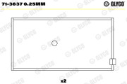 71-3637 0.25mm Ojničné lożisko GLYCO