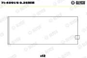 71-4091/6 0.25mm Ojničné lożisko GLYCO