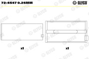 72-4547 0.25mm Lożisko kľukového hriadeľa GLYCO