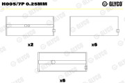 H005/7P 0.25mm Lożisko kľukového hriadeľa GLYCO