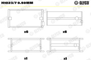 H1023/7 0.50mm Lożisko kľukového hriadeľa GLYCO