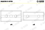 H1039/3 STD Lożisko kľukového hriadeľa GLYCO