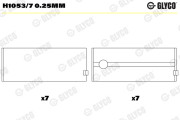 H1053/7 0.25mm Lożisko kľukového hriadeľa GLYCO