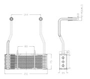 31068 Chladič motorového oleja EASY FIT NRF