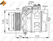 32178 Kompresor klimatizácie EASY FIT NRF
