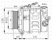 32256G Kompresor klimatizácie NRF