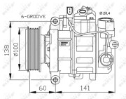 32263G Kompresor klimatizácie US market only NRF