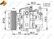32408 Kompresor klimatizácie EASY FIT NRF