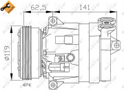 32421 Kompresor klimatizácie EASY FIT NRF