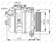 32435G Kompresor klimatizácie NRF