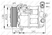 32499G Kompresor klimatizácie US market only NRF