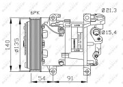 32690G Kompresor klimatizácie US market only NRF
