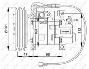 32691G Kompresor klimatizácie US market only NRF