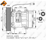 32700G Kompresor klimatizácie US market only NRF