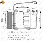 32703 Kompresor klimatizácie EASY FIT NRF