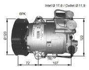 32782G Kompresor klimatizácie US market only NRF