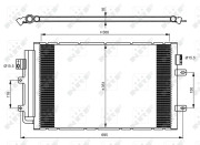 350083 Kondenzátor klimatizácie EASY FIT NRF