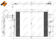 350217 Kondenzátor klimatizácie EASY FIT NRF