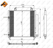 350221 Kondenzátor klimatizácie EASY FIT NRF