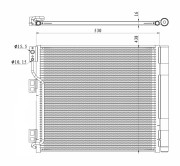 350327 Kondenzátor klimatizácie EASY FIT NRF