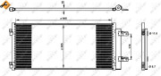 350338 Kondenzátor klimatizácie EASY FIT NRF