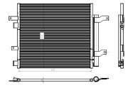 350388 Kondenzátor klimatizácie EASY FIT NRF