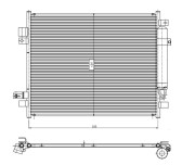 350418 Kondenzátor klimatizácie EASY FIT NRF