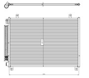 350461 Kondenzátor klimatizácie EASY FIT NRF