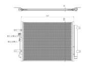 350471 Kondenzátor klimatizácie EASY FIT NRF