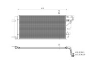 350491 Kondenzátor klimatizácie EASY FIT NRF