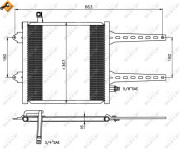 35049 Kondenzátor klimatizácie EASY FIT NRF