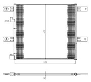 350508 Kondenzátor klimatizácie EASY FIT NRF