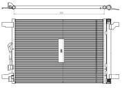 350509 Kondenzátor klimatizácie EASY FIT NRF