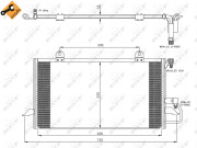 35248 Kondenzátor klimatizácie EASY FIT NRF