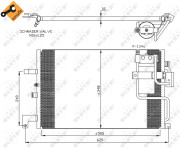 35299 Kondenzátor klimatizácie EASY FIT NRF