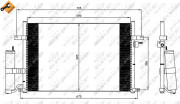 35573 Kondenzátor klimatizácie EASY FIT NRF