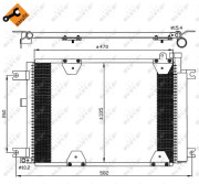 35580 Kondenzátor klimatizácie EASY FIT NRF