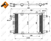 35768 Kondenzátor klimatizácie EASY FIT NRF