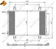 35854 Kondenzátor klimatizácie EASY FIT NRF