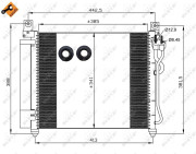 35888 Kondenzátor klimatizácie EASY FIT NRF