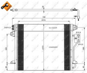 35928 Kondenzátor klimatizácie EASY FIT NRF