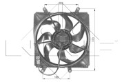 47054 Ventilátor chladenia motora NRF