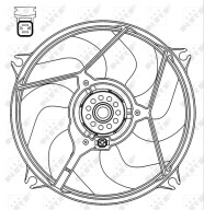 47069 Ventilátor chladenia motora NRF