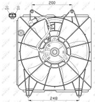 47562 Ventilátor chladenia motora NRF