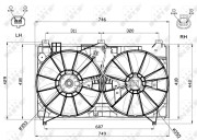 47580 Ventilátor chladenia motora NRF