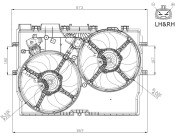 47945 Ventilátor chladenia motora NRF