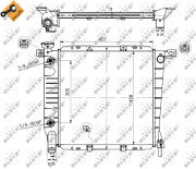 50379 Chladič motora EASY FIT NRF