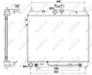 53173 Chladič motora EASY FIT NRF