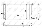 53926 Chladič motora EASY FIT NRF